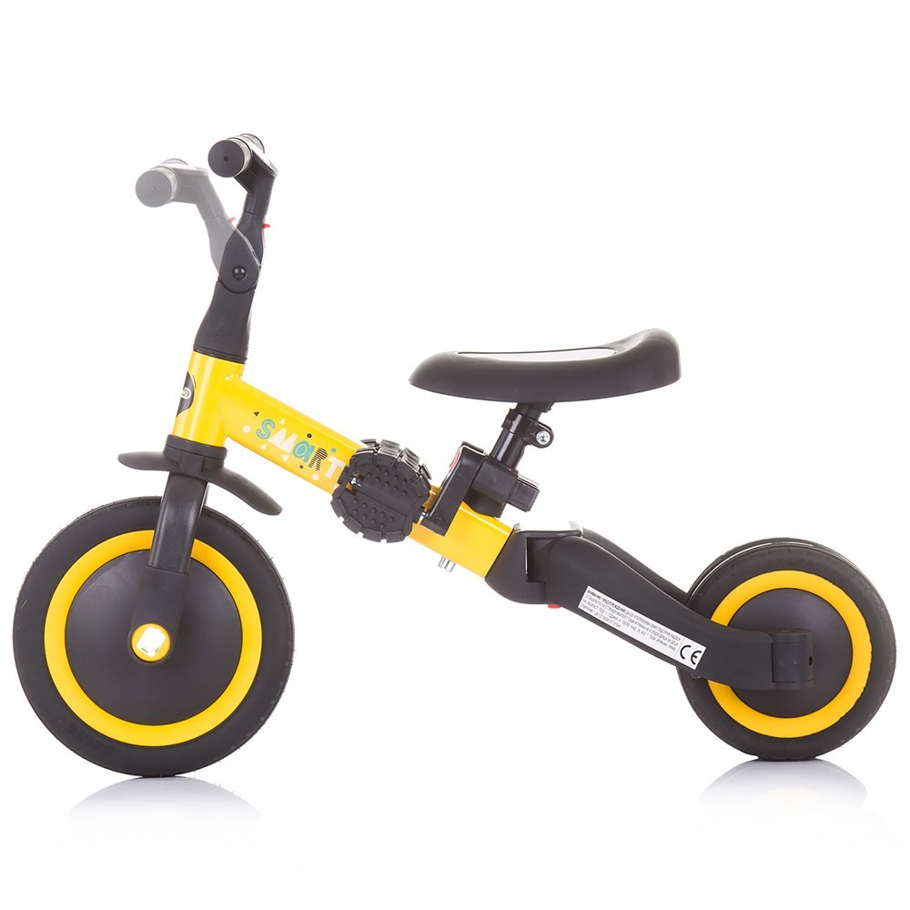 Tricicleta si bicicleta Chipolino Smarty 2 in 1 yellow image 3