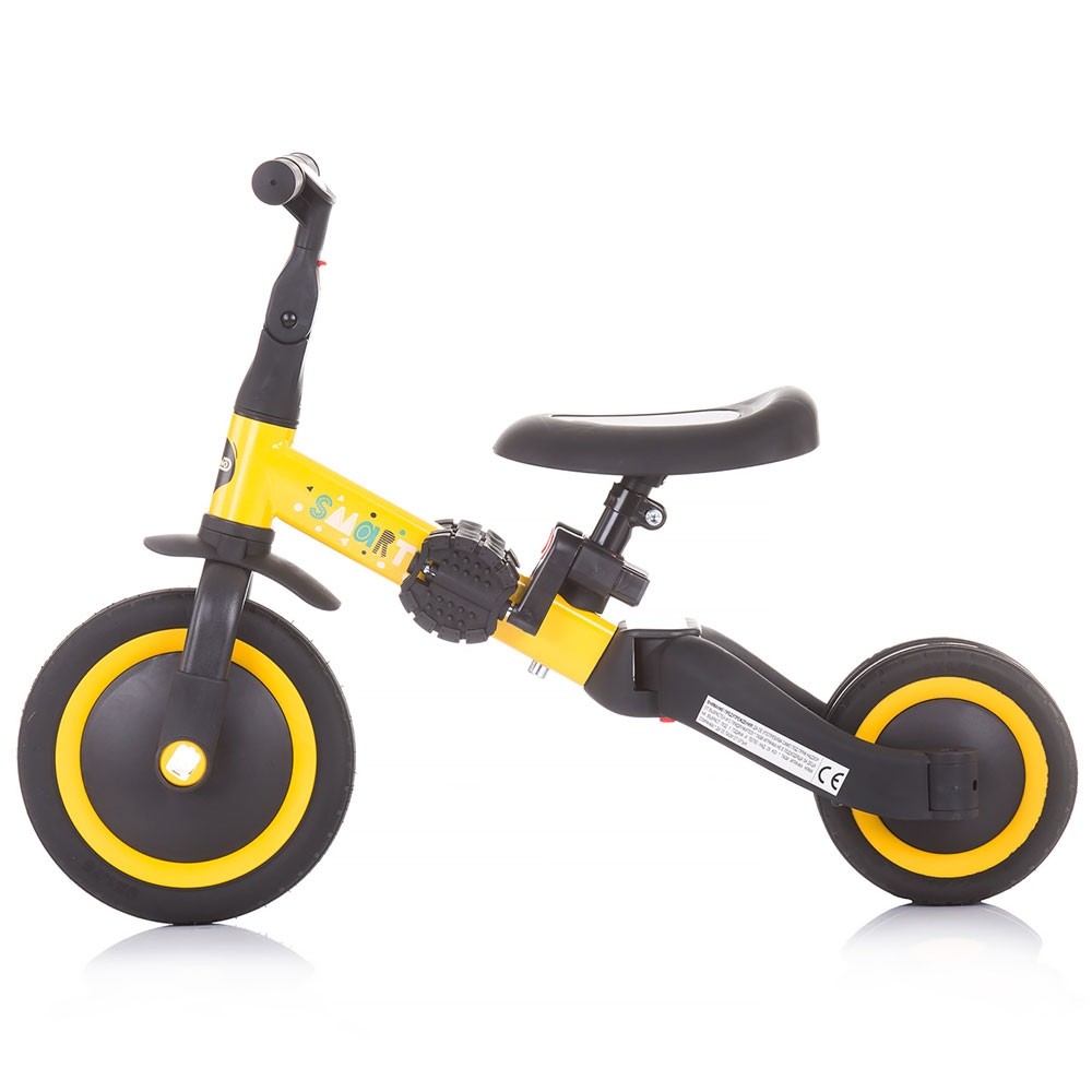 Tricicleta si bicicleta Chipolino Smarty 2 in 1 yellow image 4