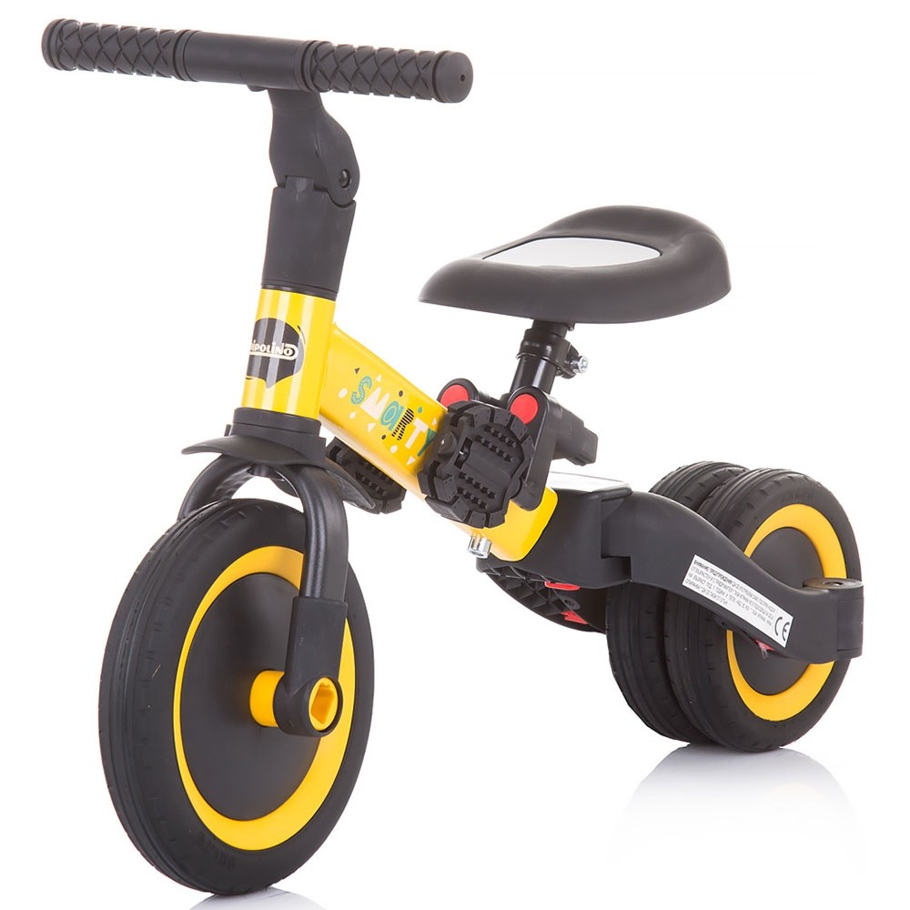 Tricicleta si bicicleta Chipolino Smarty 2 in 1 yellow image 5