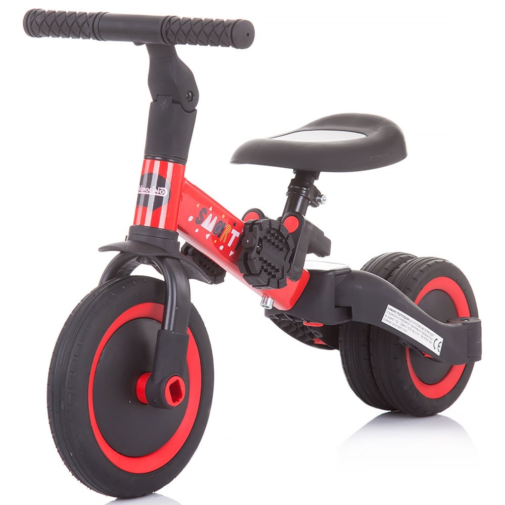 Tricicleta si bicicleta Chipolino Smarty 2 in 1 red image 7