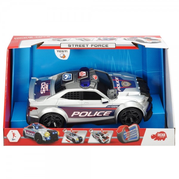 Masina de politie Dickie Toys Street Force cu sunete si lumini image 4