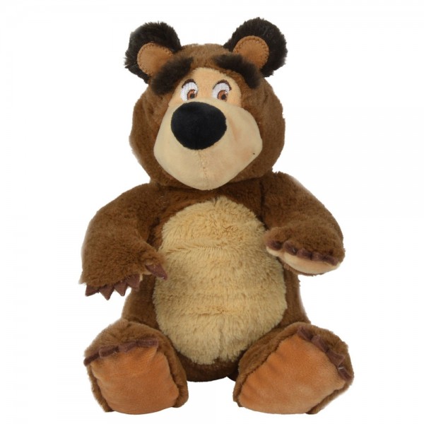 Jucarie de plus Simba Masha and the Bear, Bean Bag Bear 20 cm image 1