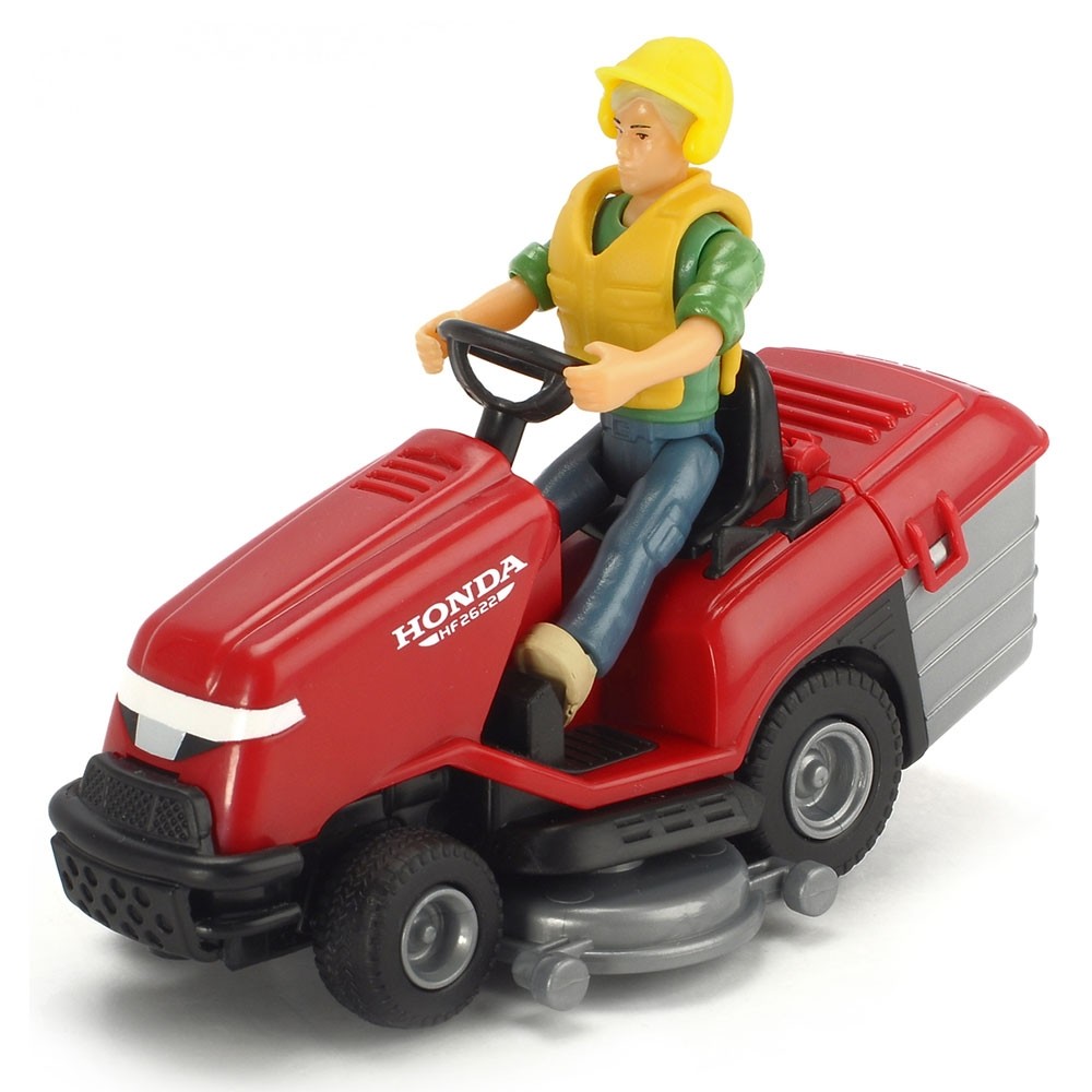Masina de tuns iarba Dickie Toys Playlife Lawn Mower Set cu figurina si accesorii image 3