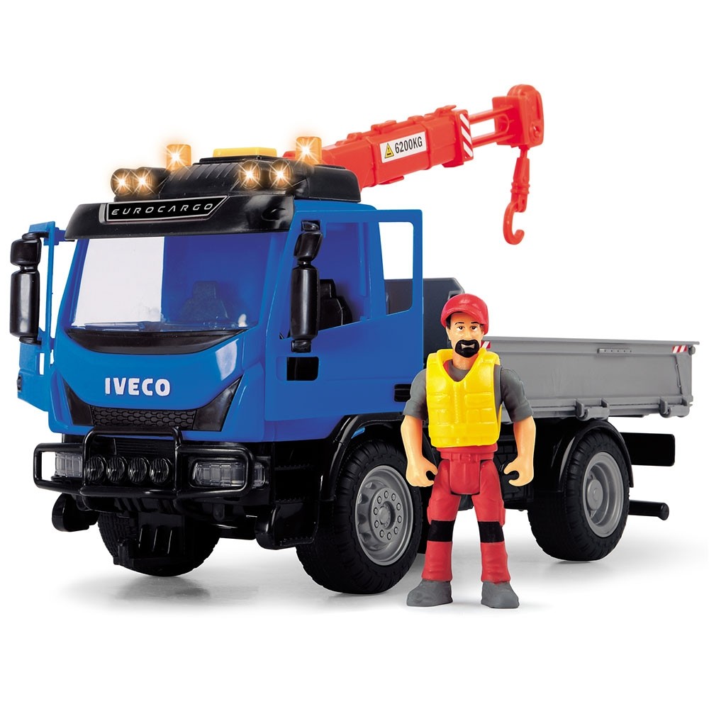 Camion Dickie Toys Playlife Iveco Recycling Container Set cu figurina si accesorii image 2