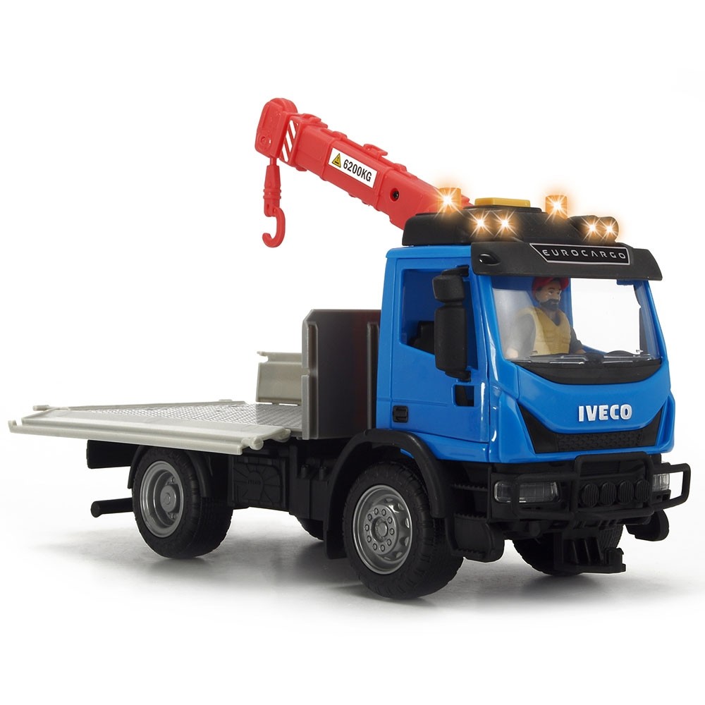 Camion Dickie Toys Playlife Iveco Recycling Container Set cu figurina si accesorii image 4