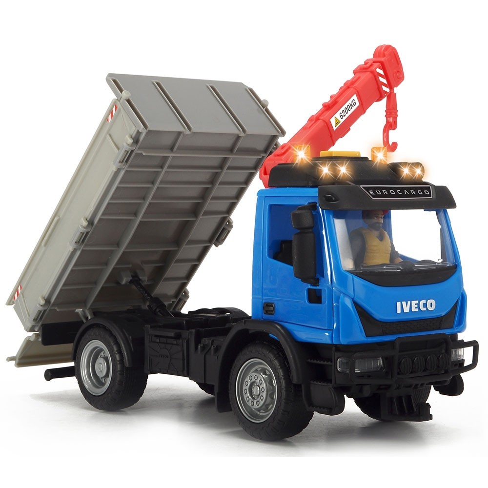 Camion Dickie Toys Playlife Iveco Recycling Container Set cu figurina si accesorii image 5