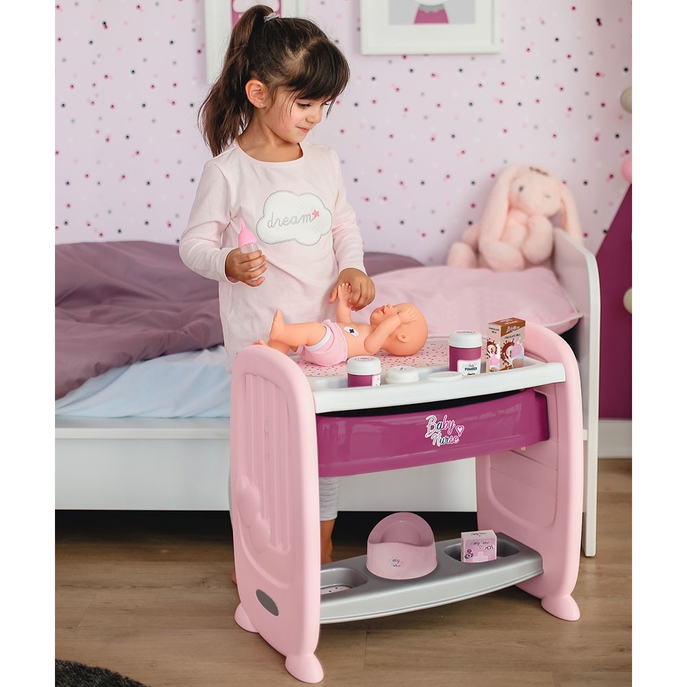 Patut Co-Sleeper pentru papusi Smoby Baby Nurse 2 in 1 image 1