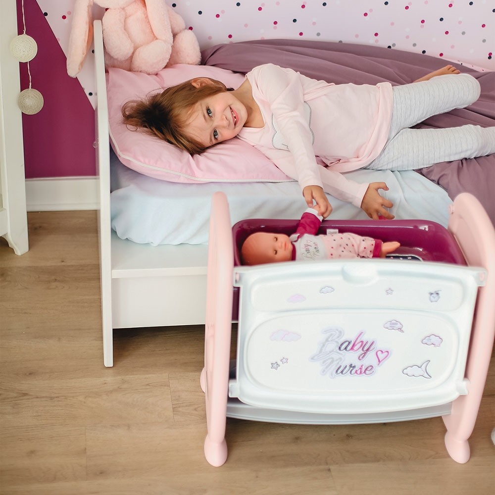 Patut Co-Sleeper pentru papusi Smoby Baby Nurse 2 in 1 image 3