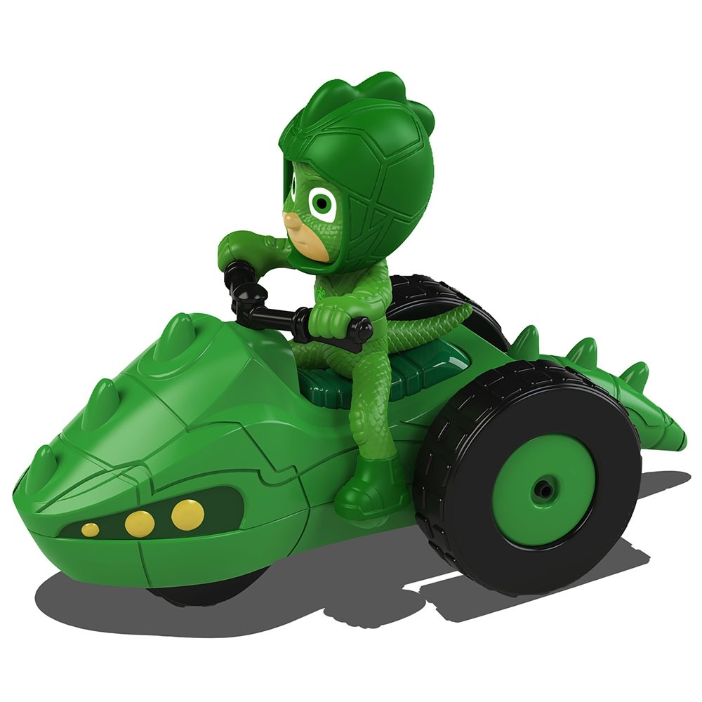 Motocicleta Dickie Toys Eroi in Pijama Moon Rover cu figurina Gekko