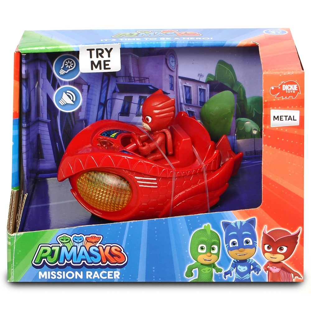 Masina Dickie Toys Eroi in Pijama Mission Racer Owlette cu figurina image 1