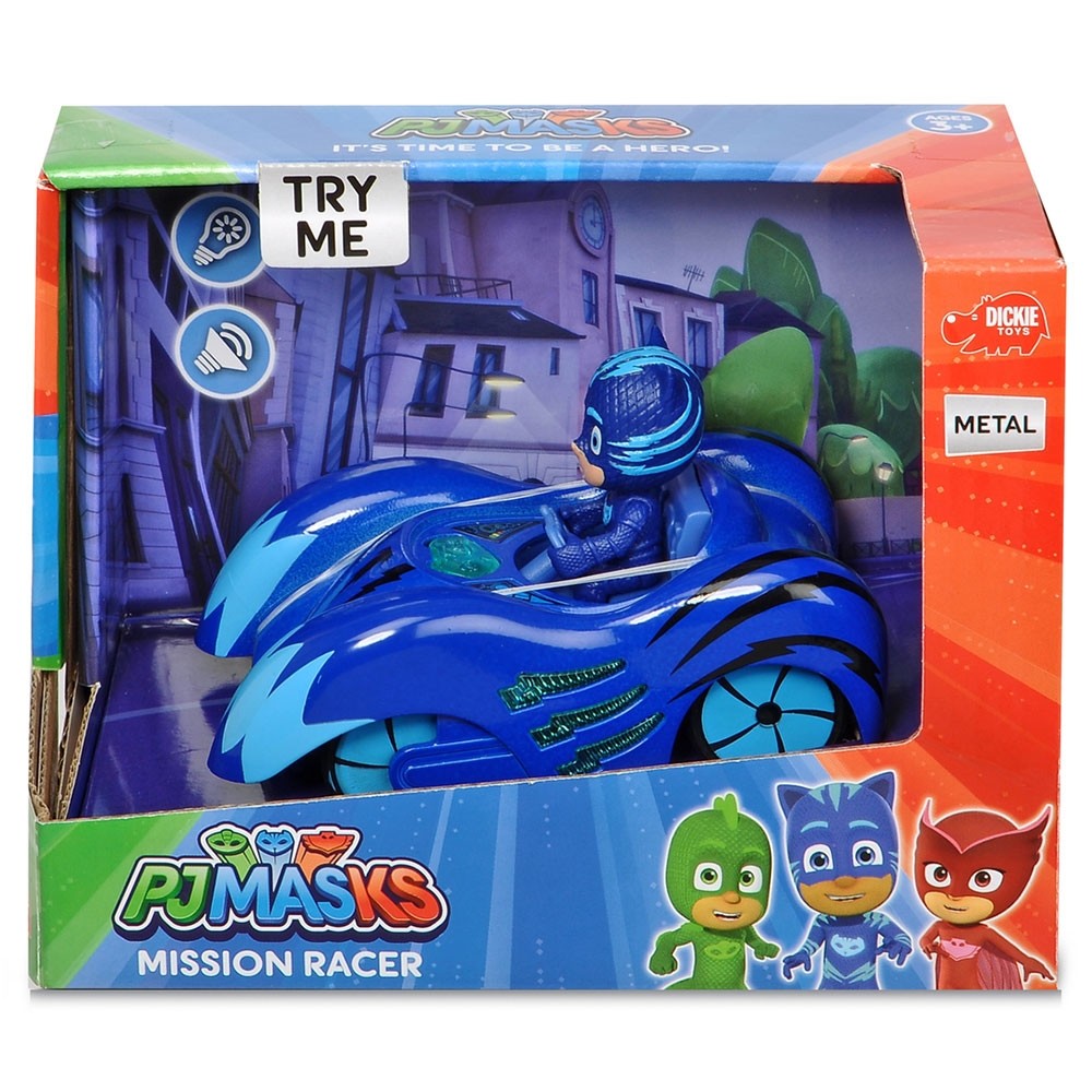 Masina Dickie Toys Eroi in Pijama Mission Racer Cat-Car cu figurina image 1