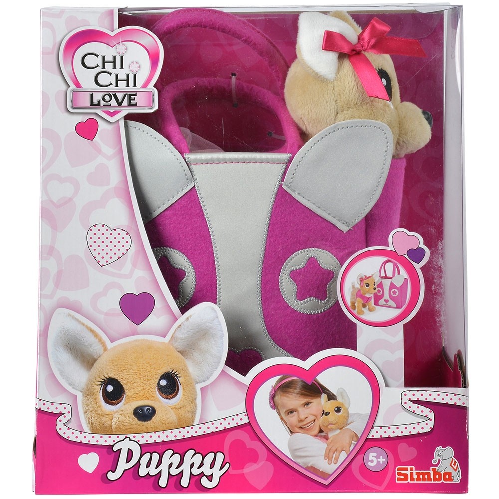 Jucarie de plus Simba Catel Chi Chi Love Puppy 20 cm cu geanta image 6