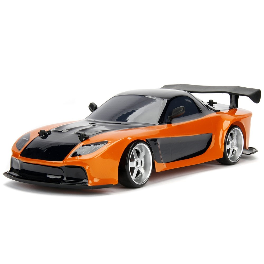 Masina Jada Toys Fast and Furious Mazda RX-7 Drift cu anvelope si telecomanda image 1
