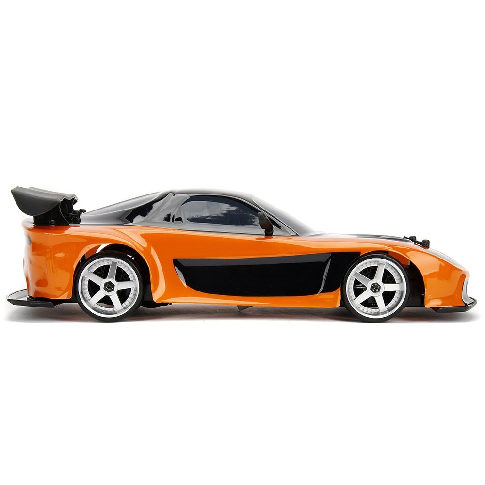 Masina Jada Toys Fast and Furious Mazda RX-7 Drift cu anvelope si telecomanda image 5