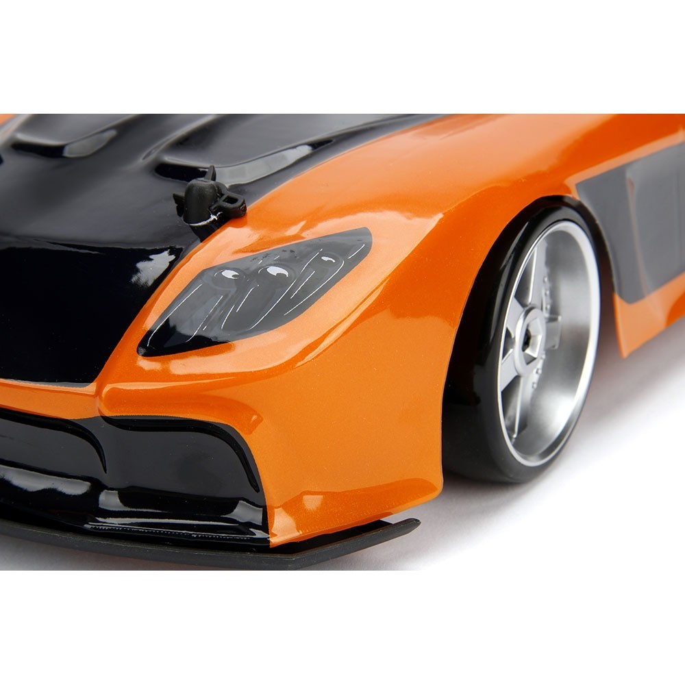Masina Jada Toys Fast and Furious Mazda RX-7 Drift cu anvelope si telecomanda image 11
