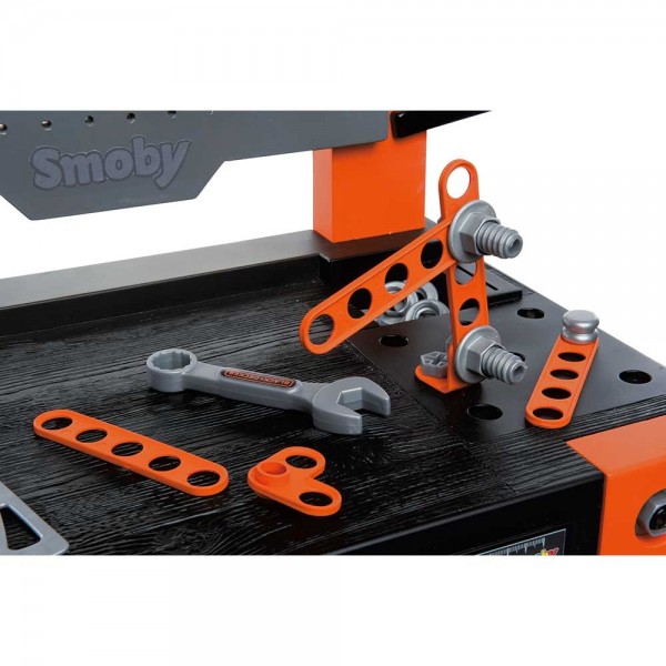 Atelier Smoby Black & Decker Bricolo One cu accesorii image 5