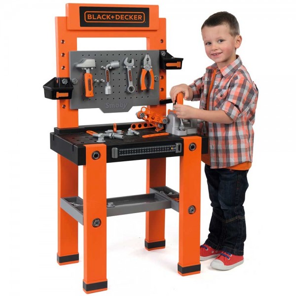 Atelier Smoby Black & Decker Bricolo One cu accesorii image 8