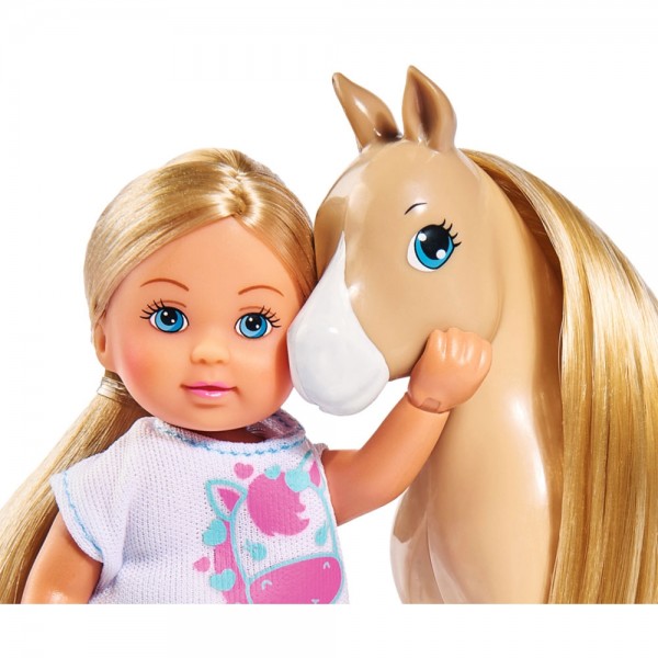 Papusa Simba Evi Love 12 cm Holiday Horse cu calut si accesorii image 2