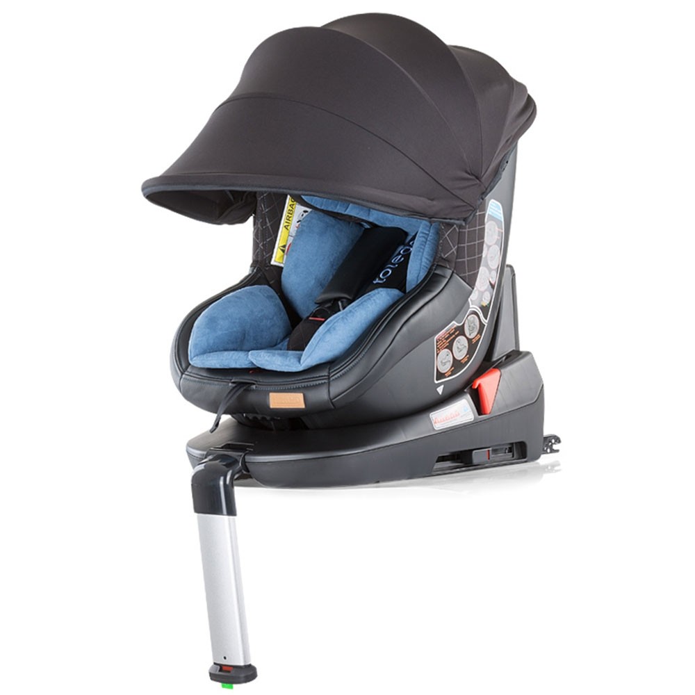 Scaun auto Chipolino Toledo 0-18 kg marine blue cu sistem Isofix si sezut rotativ image 2