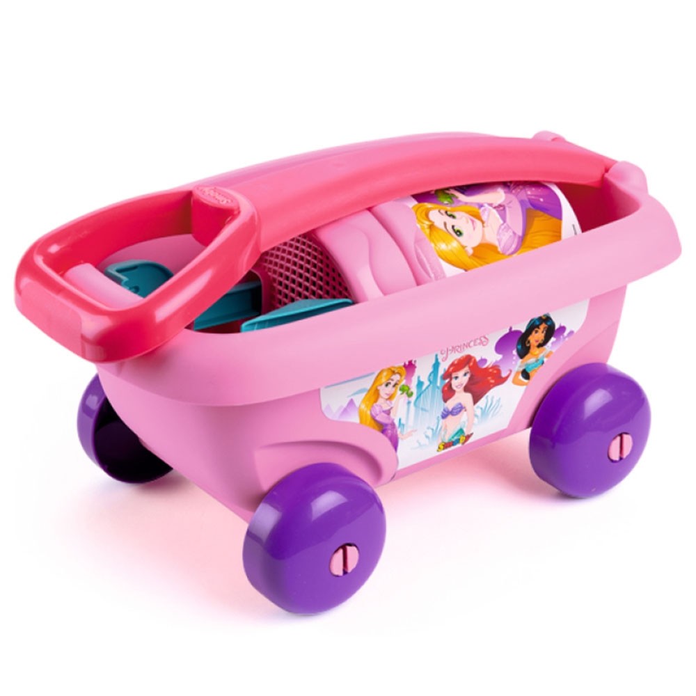 Set jucarii nisip Smoby Carucior Disney Princess cu accesorii image 1