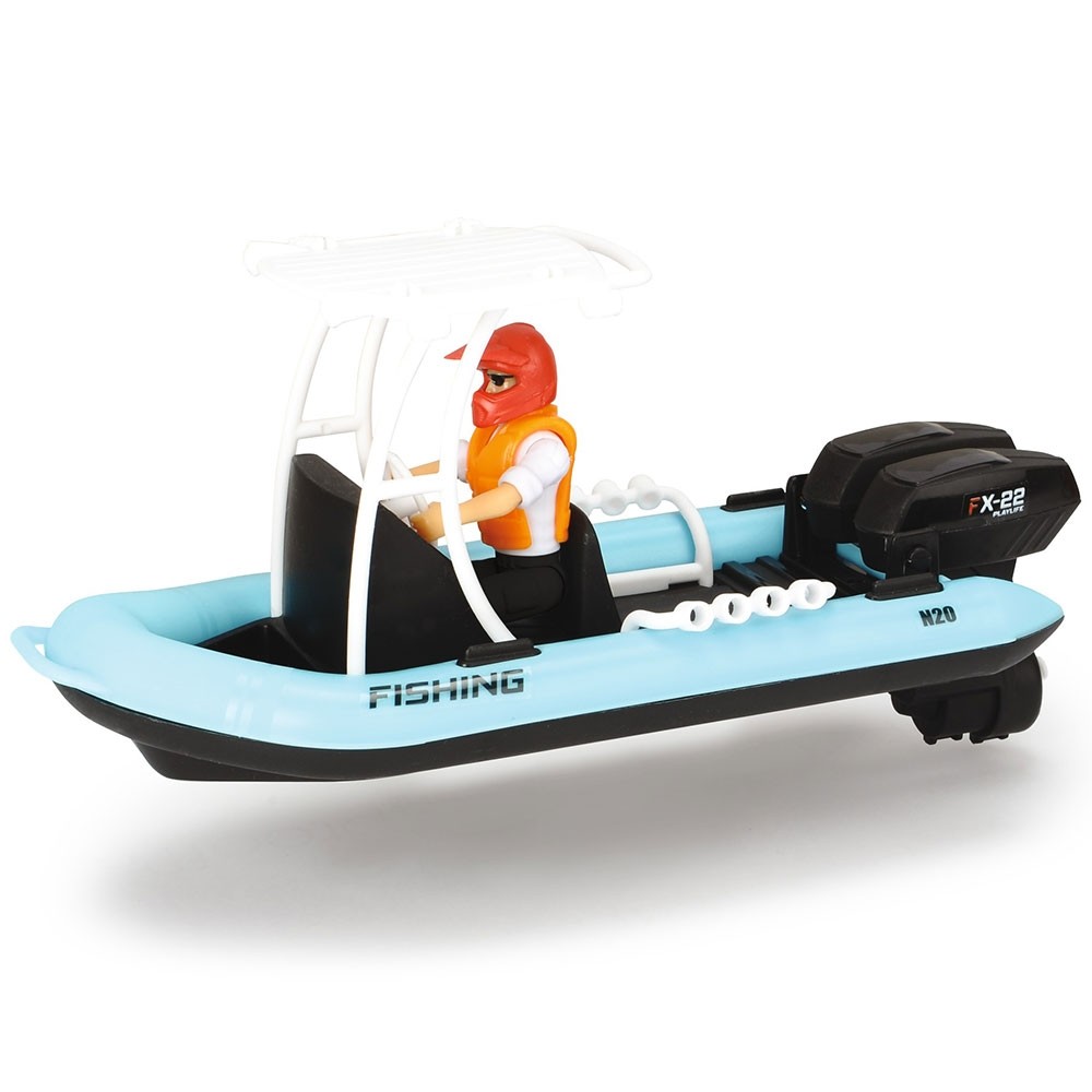 Barca de pescuit Dickie Toys Playlife cu figurina si accesorii image 1