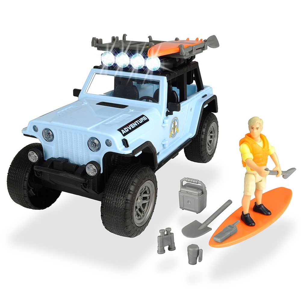 Masina Dickie Toys Playlife Surfer Set cu figurina si accesorii