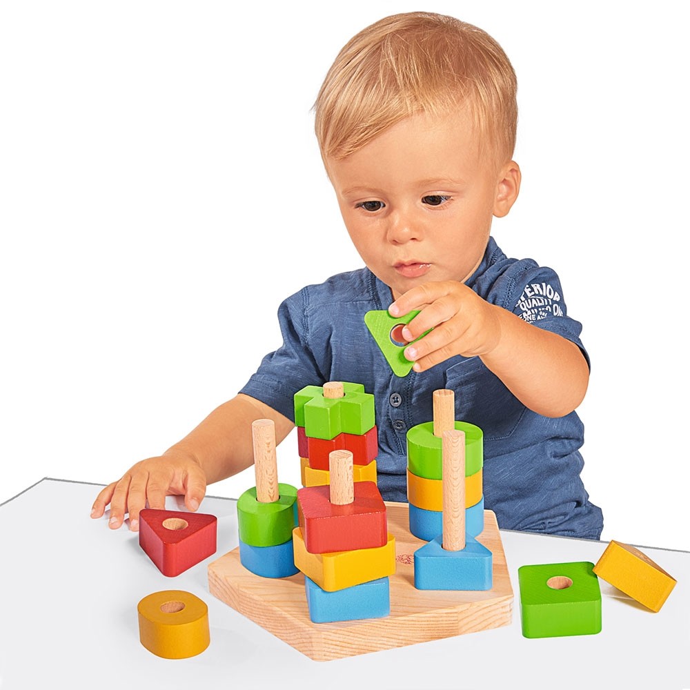 Jucarie din lemn Eichhorn Stacking Toy image 1