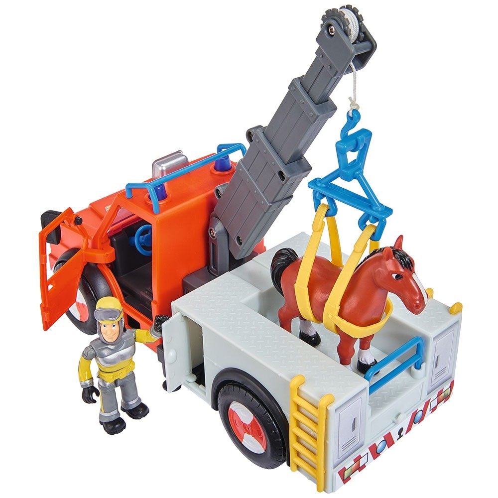 Masina de pompieri Simba Fireman Sam Phoenix cu figurina, cal si accesorii image 4