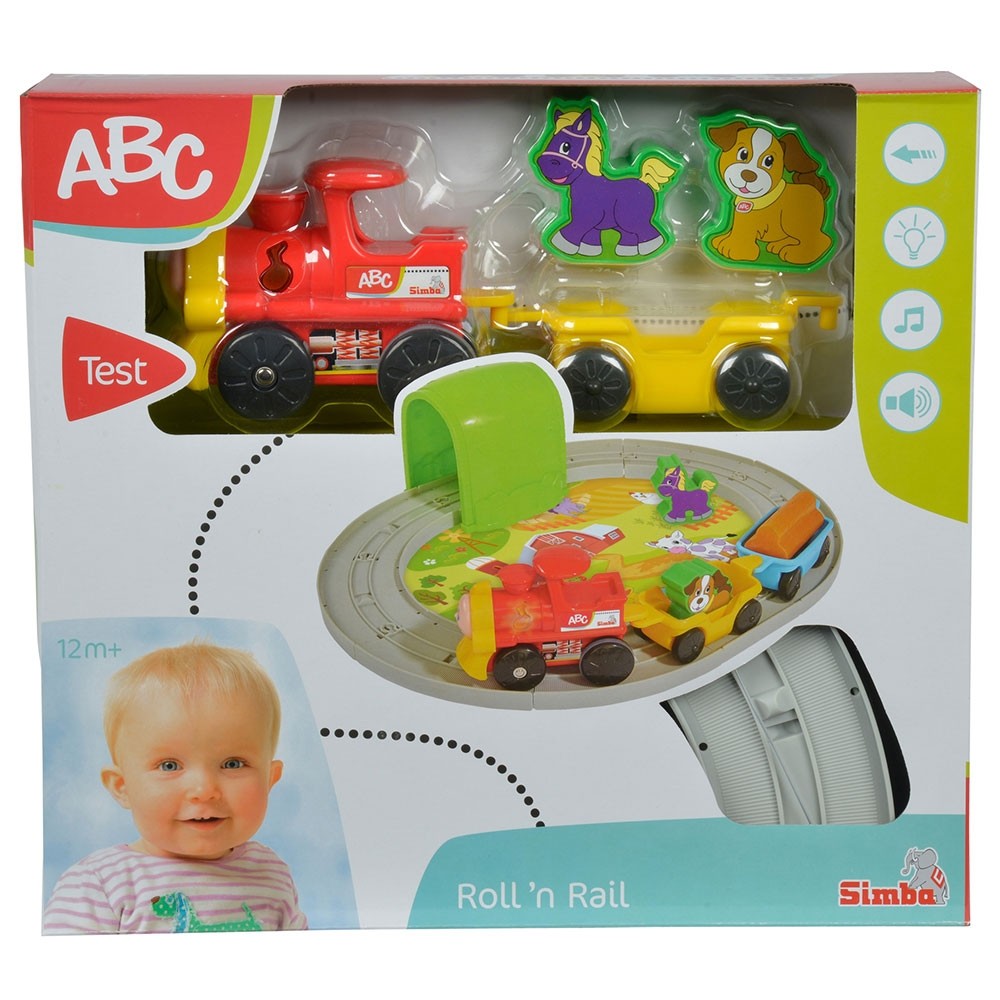 Set Simba Tren ABC Roll'n Rail cu sina circulara si accesorii image 5