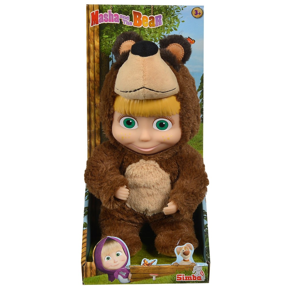 Papusa Simba Masha and the Bear 2 in 1 Masha 25 cm in costum de urs image 3