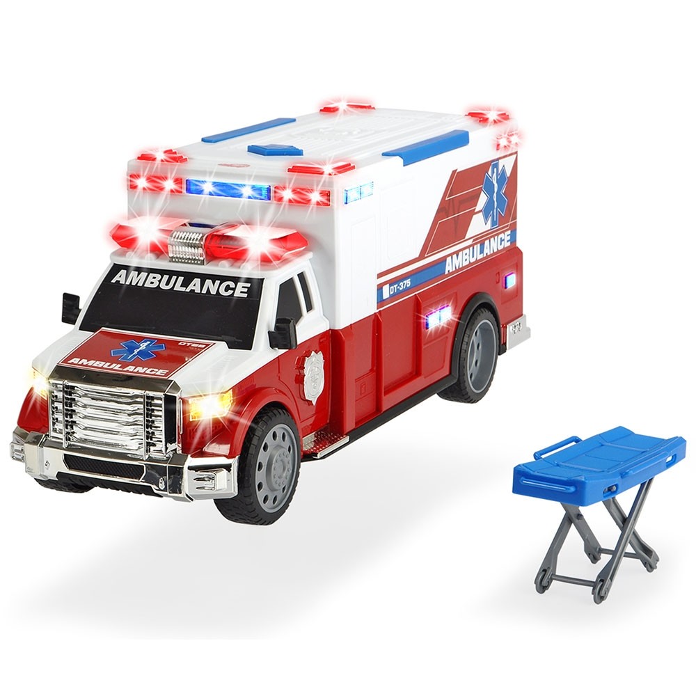 Masina ambulanta Dickie Toys Ambulance DT-375 cu accesorii