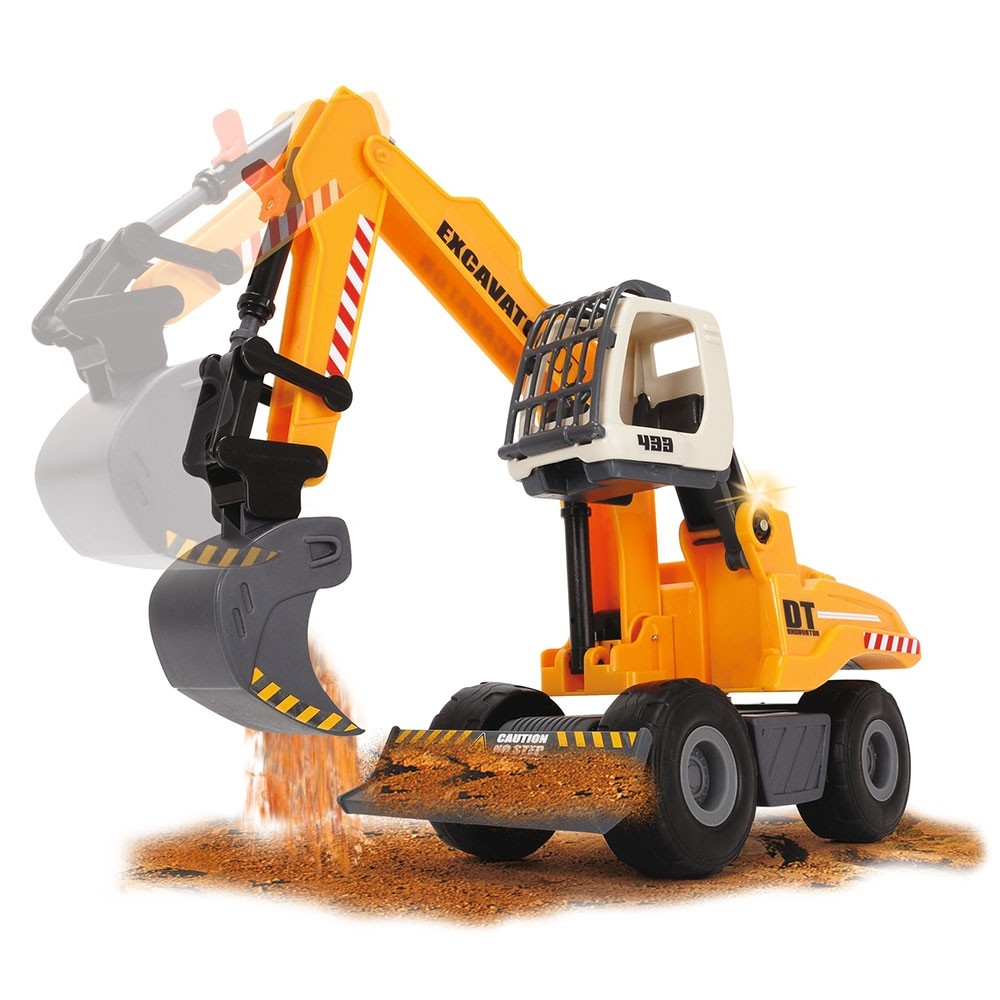 Excavator Dickie Toys DT 433 cu accesorii image 3