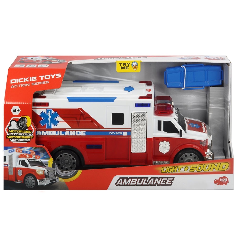 Masina ambulanta Dickie Toys Ambulance DT-375 cu accesorii image 2