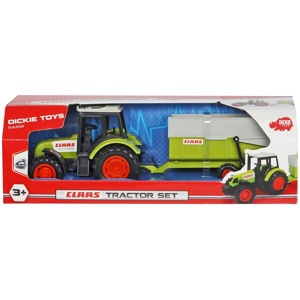 Tractor Dickie Toys Class Celtis 446 RX cu remorca image 2