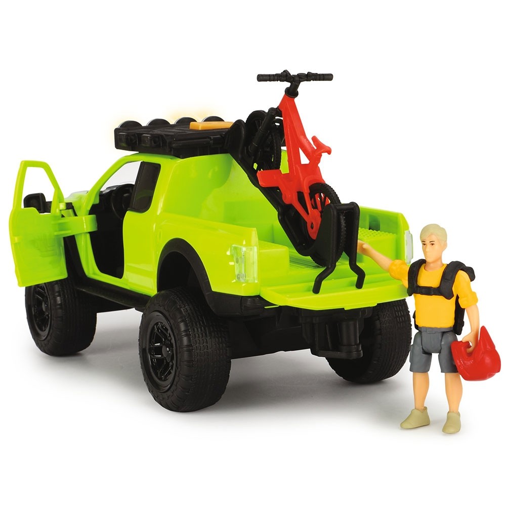 Masina Dickie Toys Playlife Bike Trail Set cu figurina si accesorii image 3