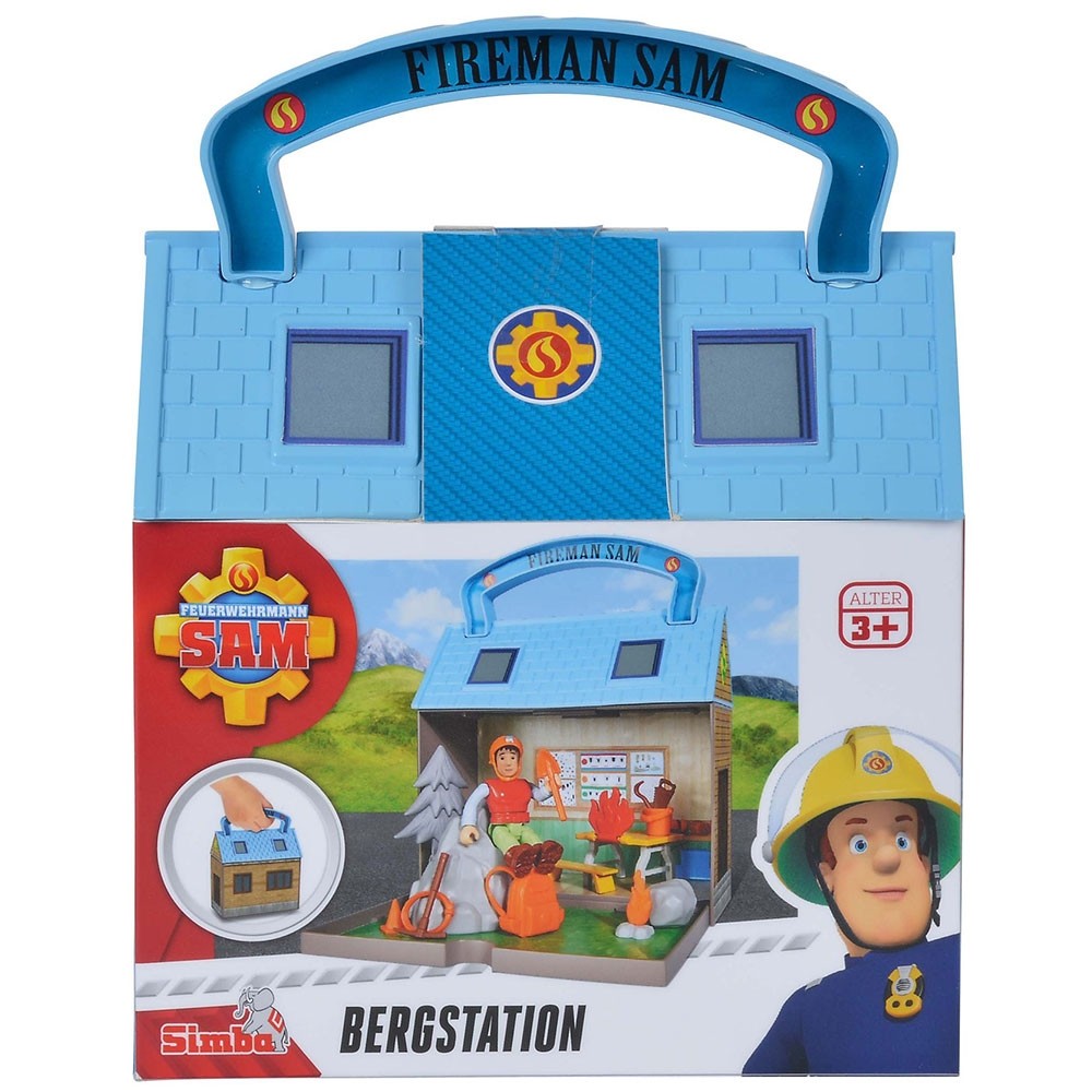 Jucarie Simba Statie montana Mountain Activity Centre Fireman Sam Bergstation cu 2 figurine si accesorii image 3