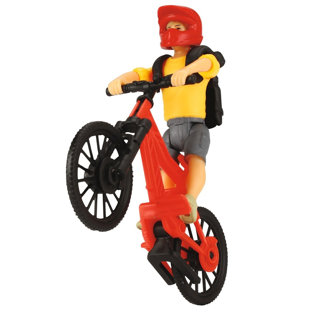 Masina Dickie Toys Playlife Bike Trail Set cu figurina si accesorii image 5