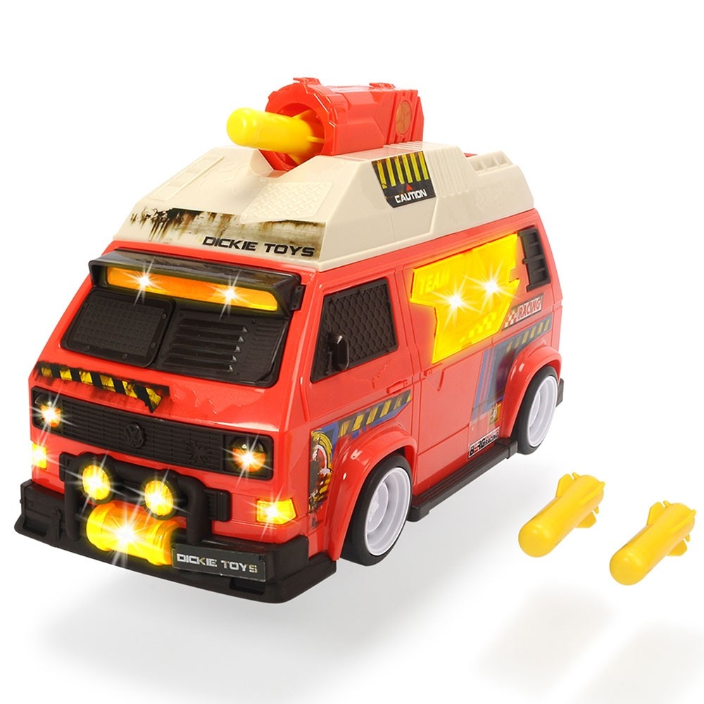 Masina Dickie Toys Volkswagen T3 Camper cu proiectile