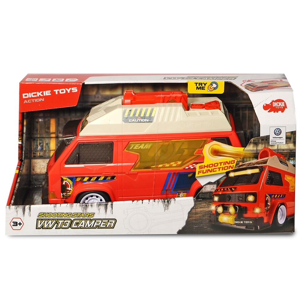 Masina Dickie Toys Volkswagen T3 Camper cu proiectile image 2