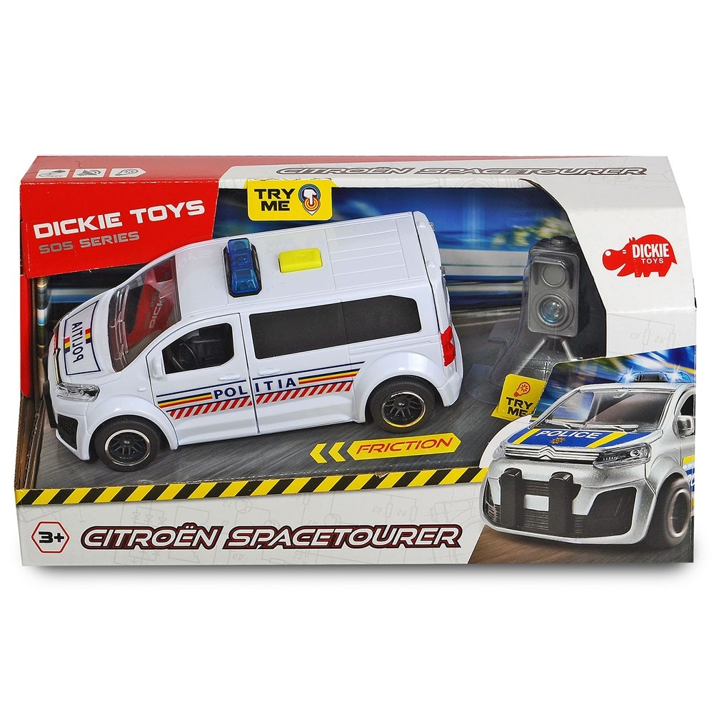 Masina de politie Dickie Toys Citroen SpaceTourer cu radar de viteza image 1