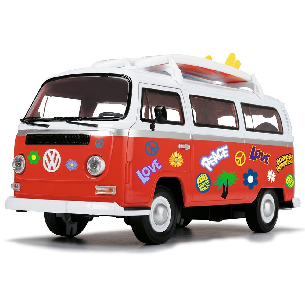 Masina Dickie Toys Volkswagen Surfer Van cu accesorii image 1
