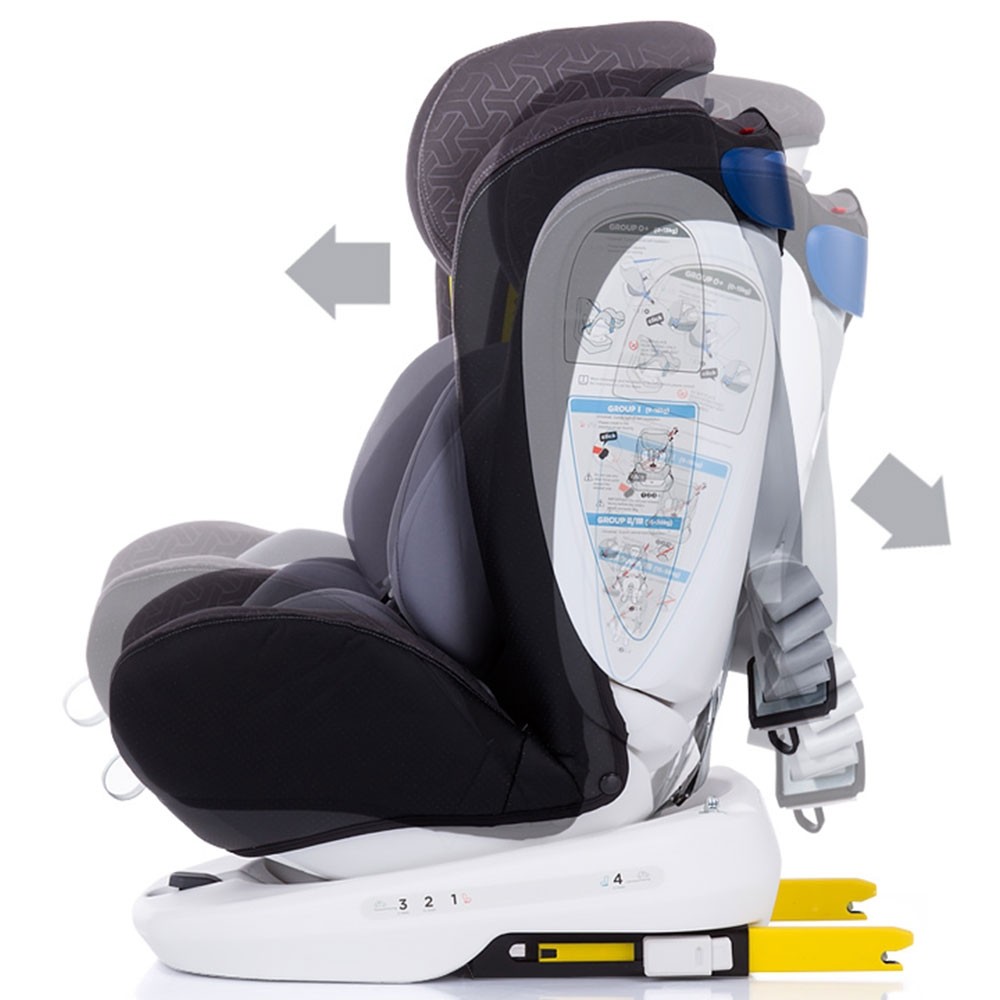 Scaun auto Chipolino Tourneo 0-36 kg graphite cu sistem Isofix image 3