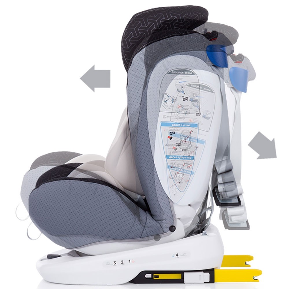 Scaun auto Chipolino Tourneo 0-36 kg creme cu sistem Isofix image 3