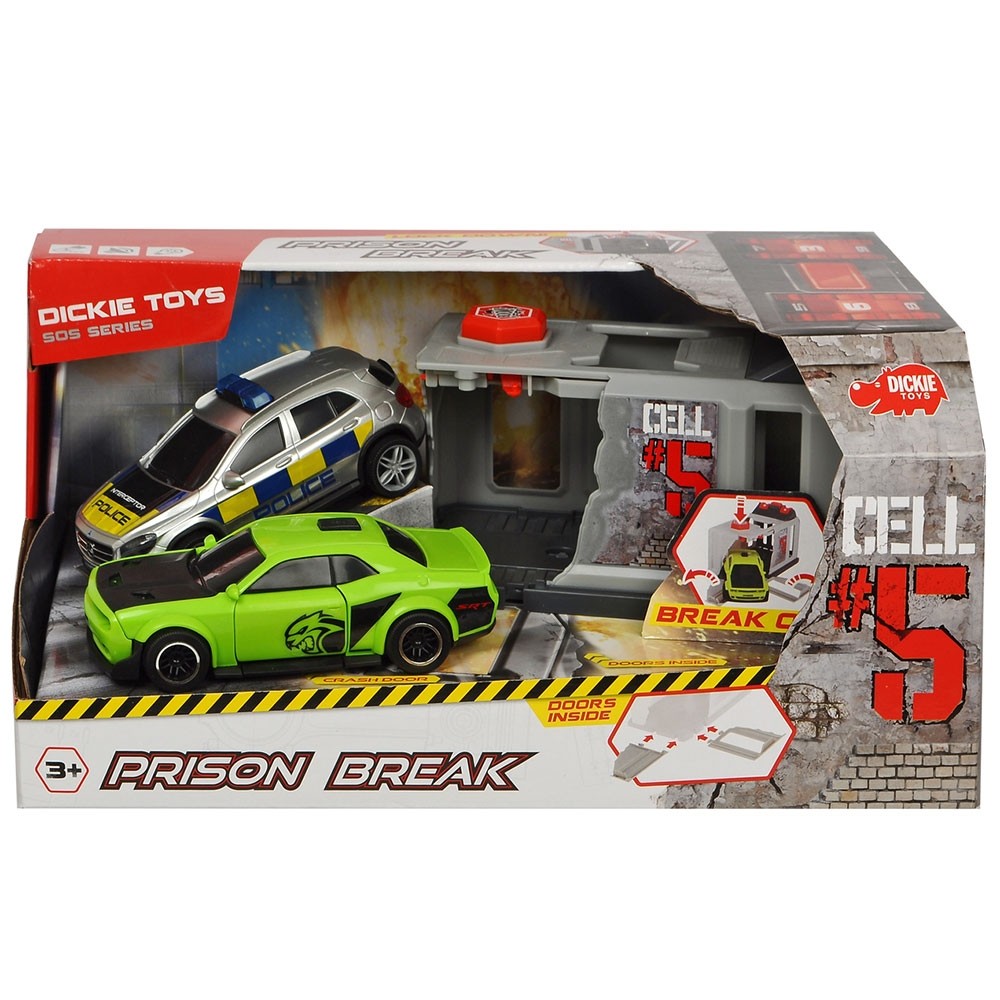 Pista de masini Dickie Toys Prison Break cu 2 masini image 7