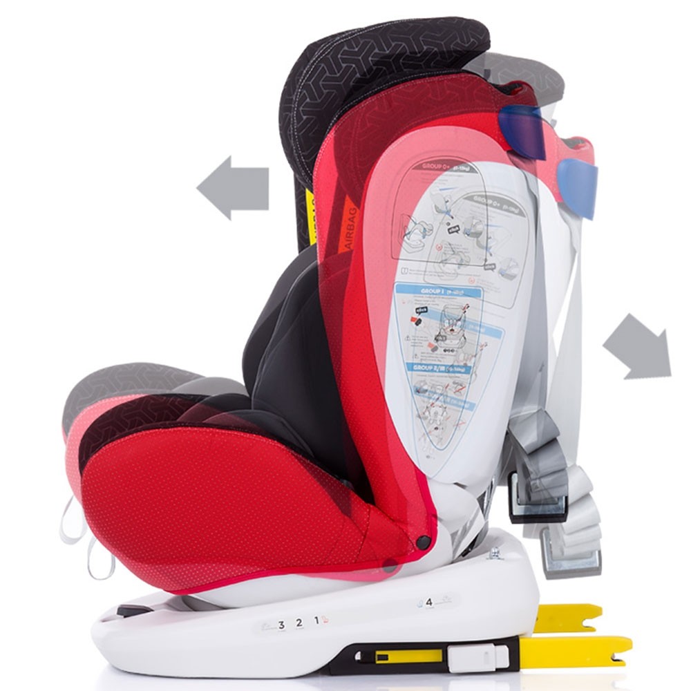 Scaun auto Chipolino Tourneo 0-36 kg red cu sistem Isofix image 3