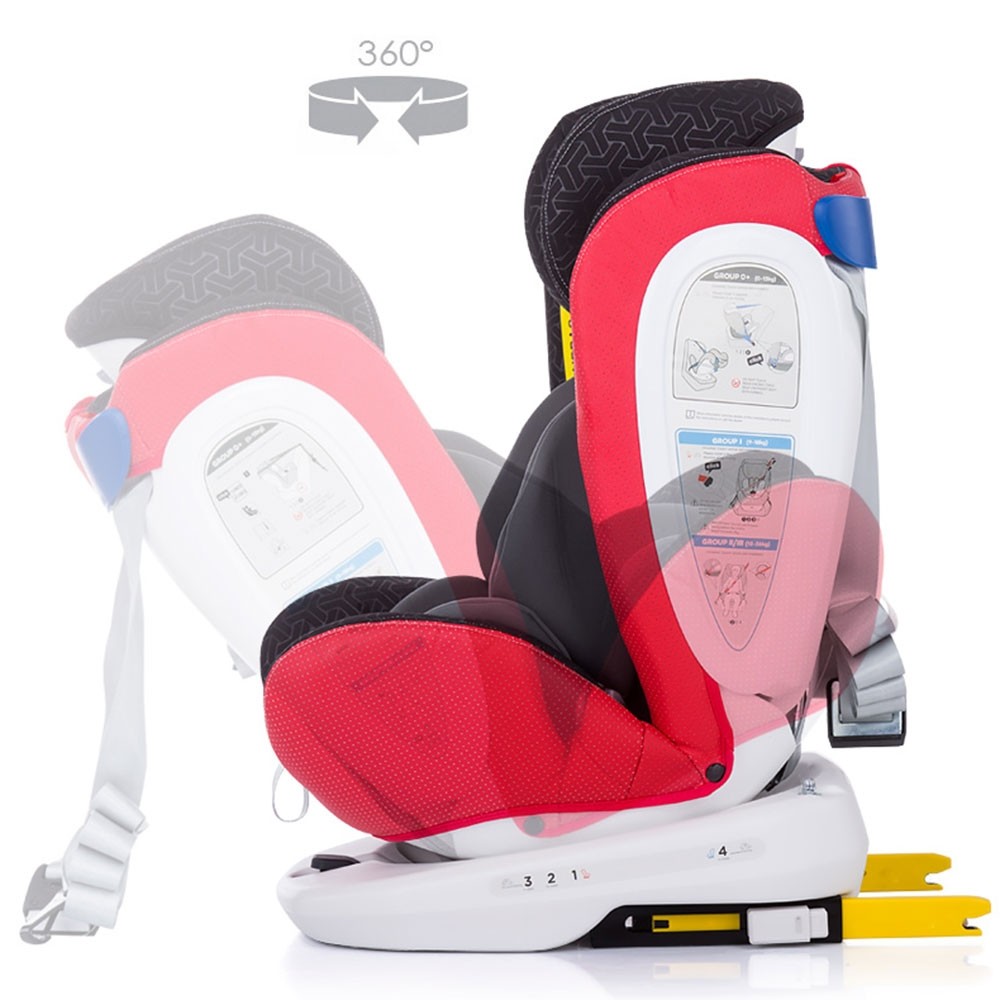 Scaun auto Chipolino Tourneo 0-36 kg red cu sistem Isofix image 4