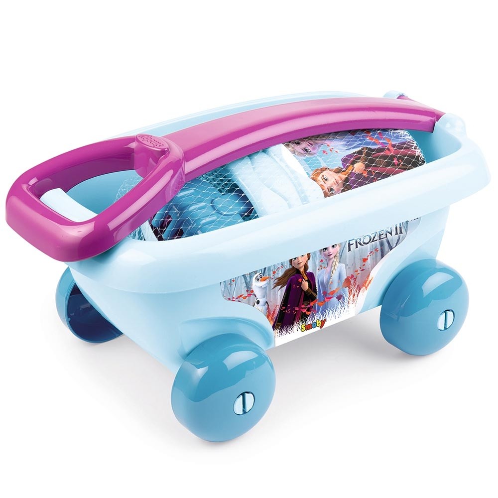 Set jucarii nisip Smoby Carucior Frozen 2 cu accesorii image 1