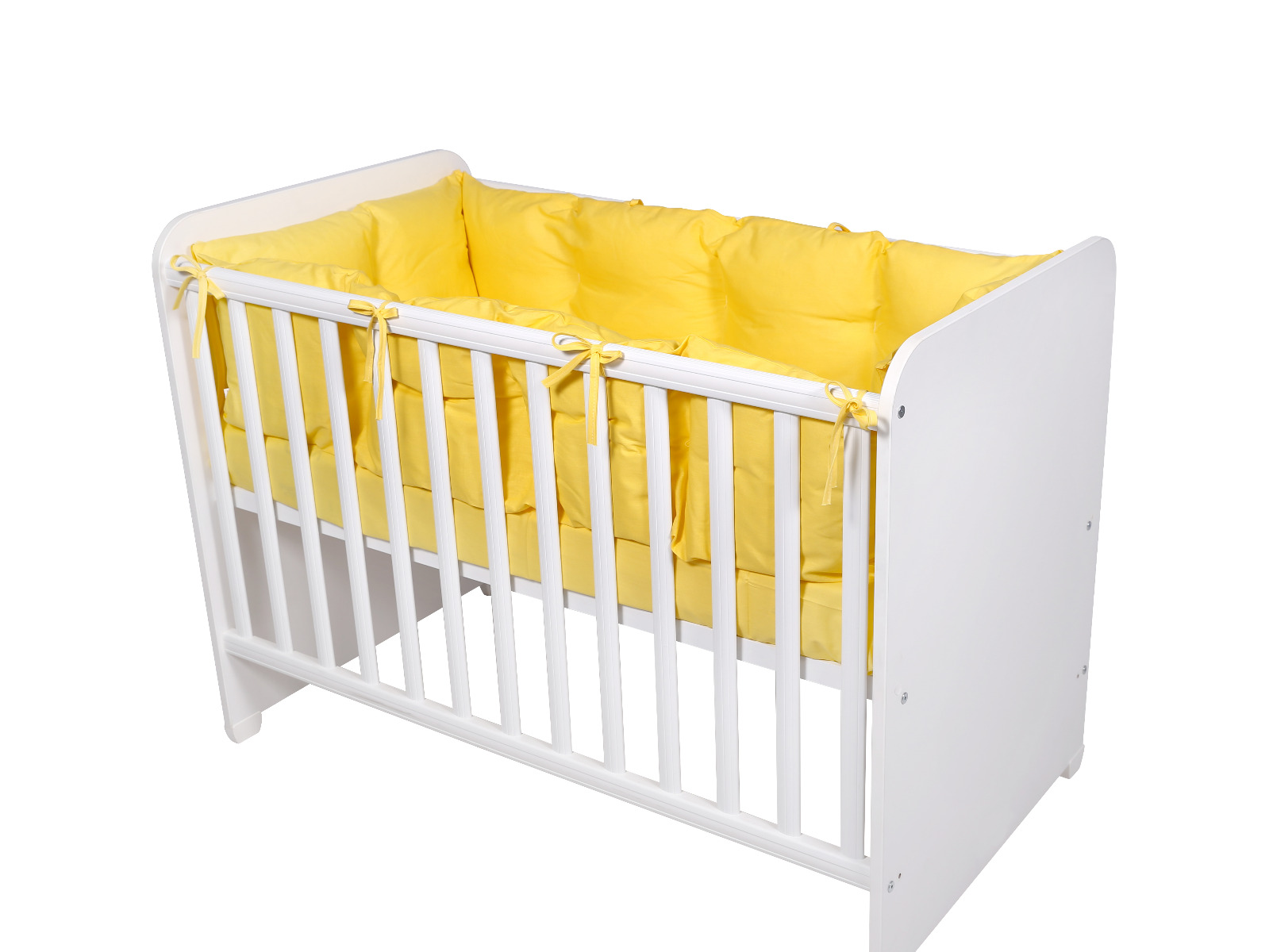 Set protectii laterale pentru pat 4 piese, 60 x 120 cm, Yellow