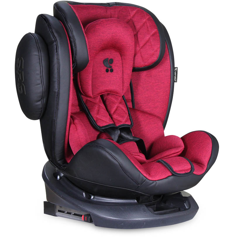 Scaun auto, Aviator SPS, Isofix, 0-36 Kg, rotativ 360 grade, Black & Red