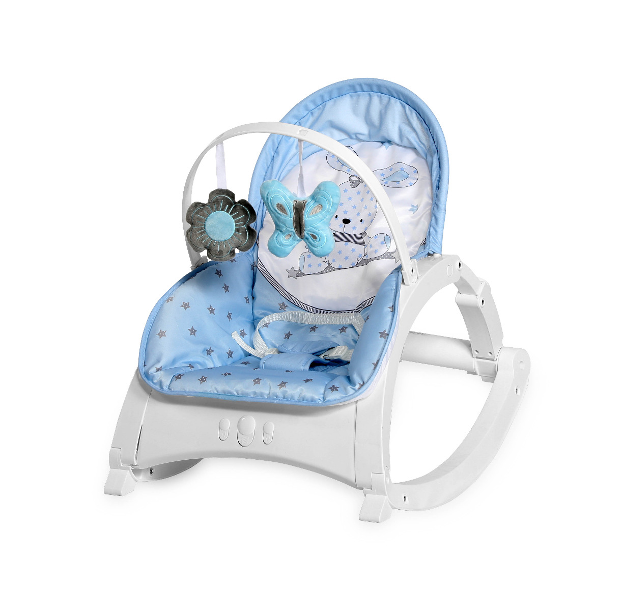 Fotoliu balansoar, Enjoy, cu vibratii si muzica, Blue Bunny